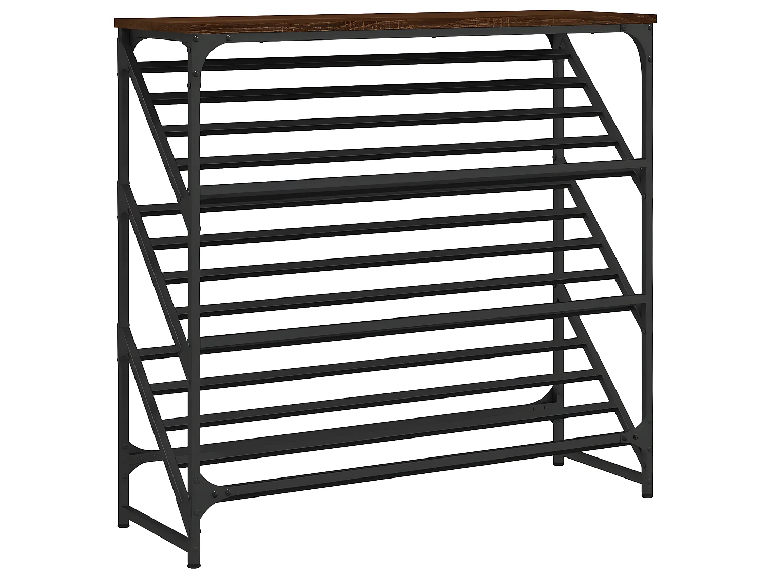 Mueble zapatero madera de ingeniería marrón roble 90x30x85 cm ES222023