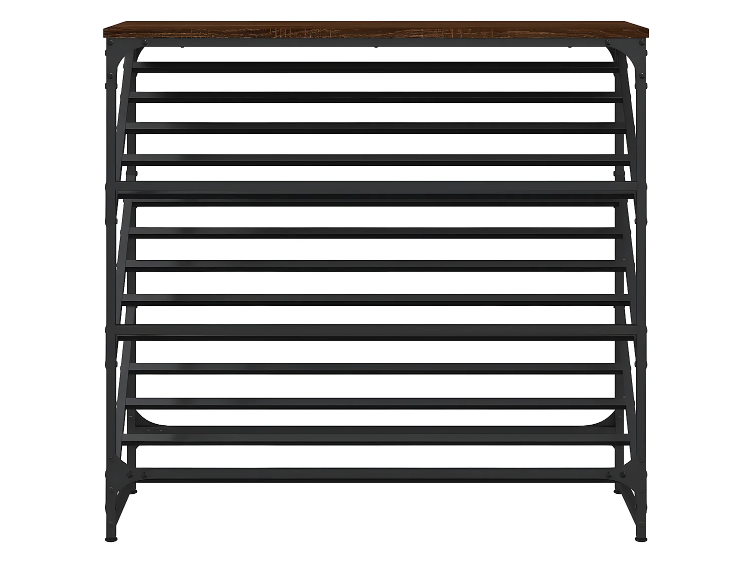 Mueble zapatero madera de ingeniería marrón roble 90x30x85 cm ES222023