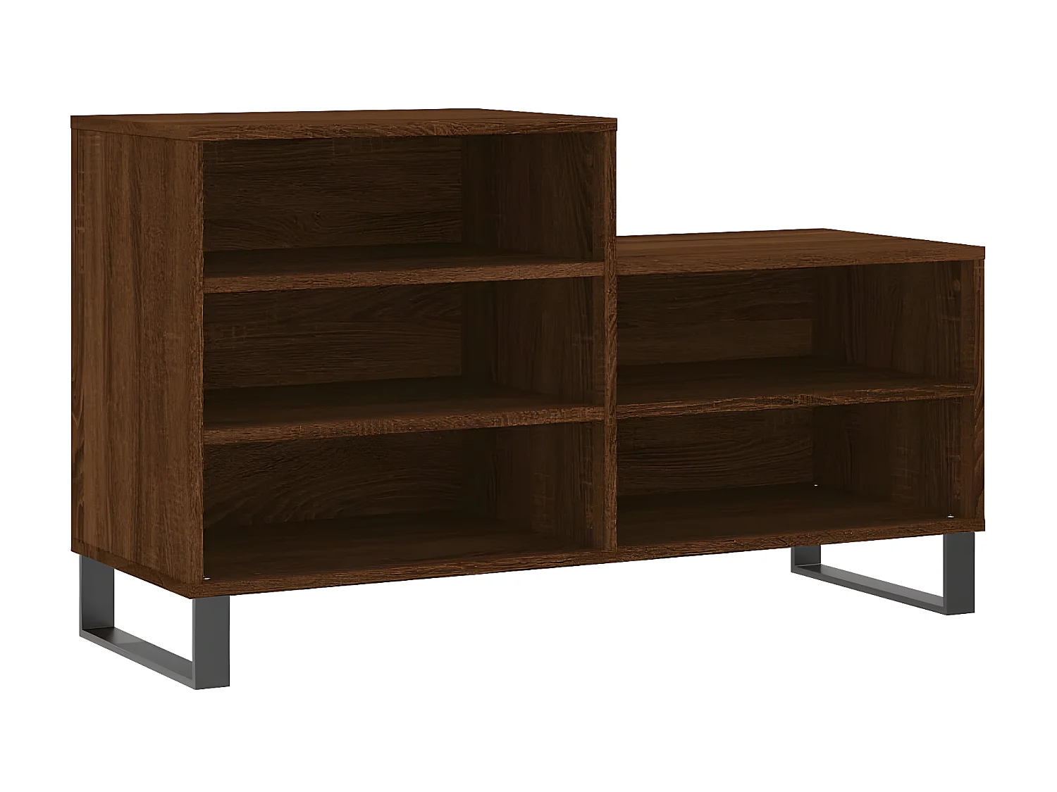 Schoenenkast 102x36x60 cm bewerkt hout bruin eikenkleur NL342930