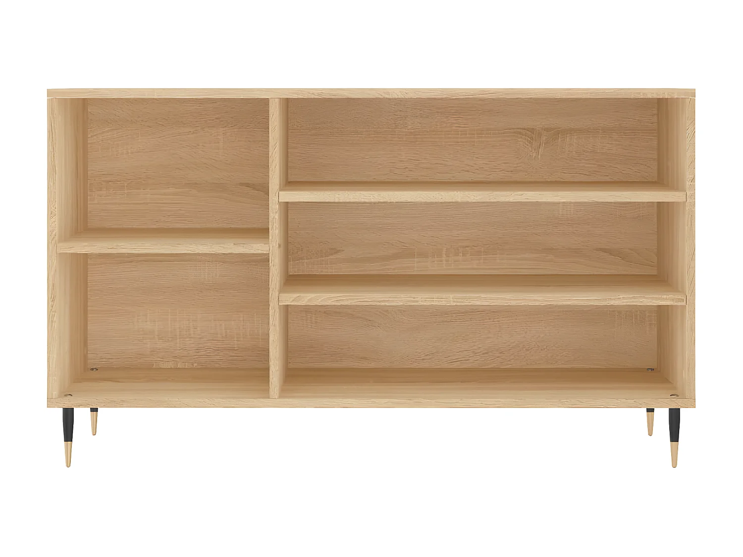 Mueble zapatero madera contrachapada roble Sonoma 102x36x60 cm ES529435