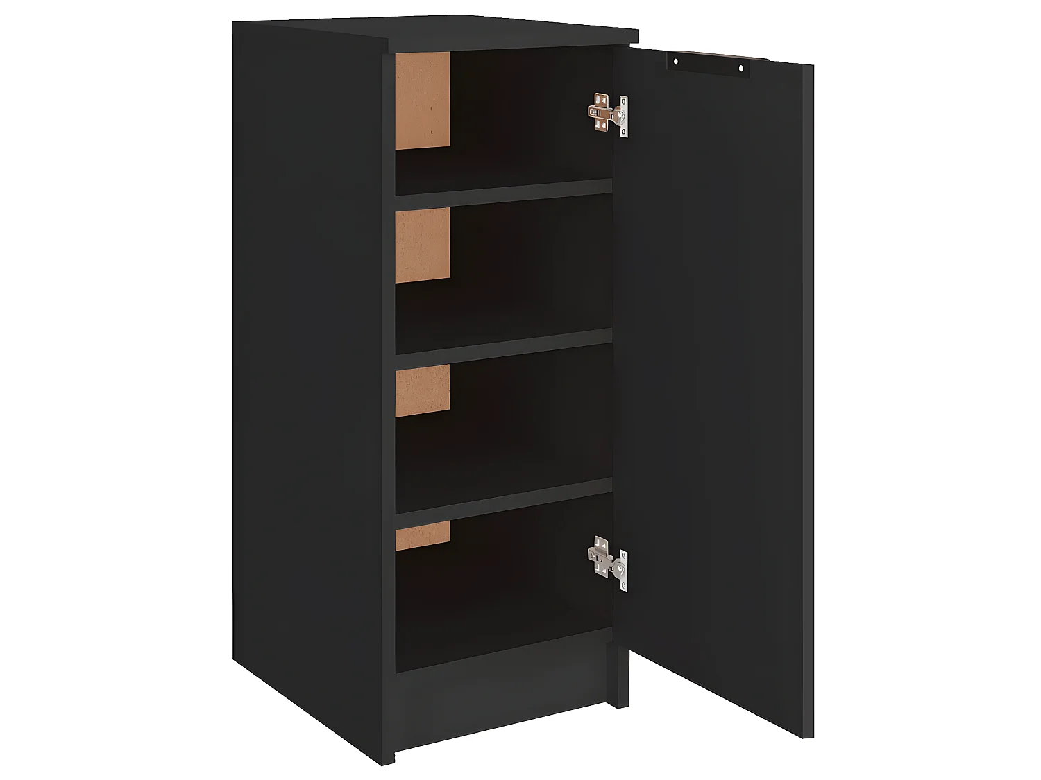 Meuble à chaussures noir 30x35x70 cm bois d'ingénierie WVGQ4451