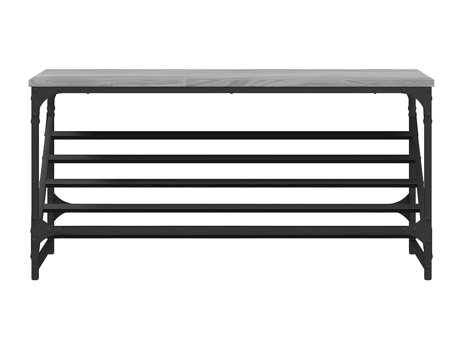 Mueble zapatero madera de ingeniería gris Sonoma 90x30x45 cm ES269555