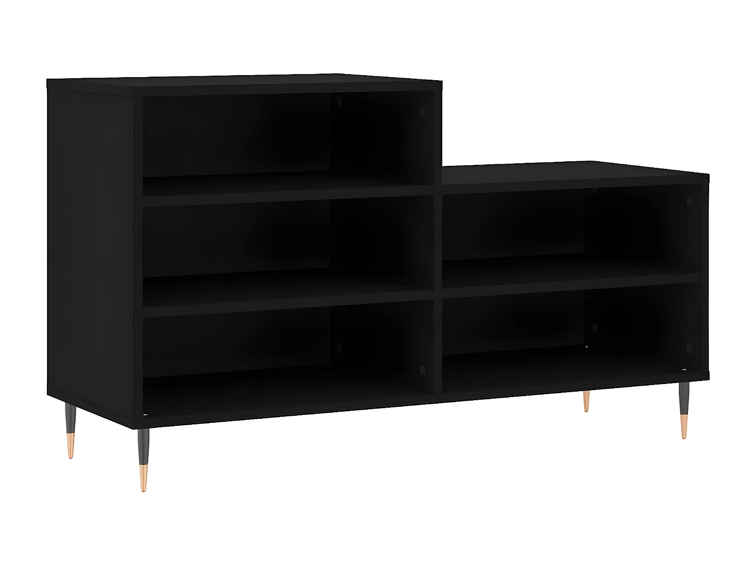 Meuble à chaussures Noir 102x36x60 cm Bois d'ingénierie WVGQ6747