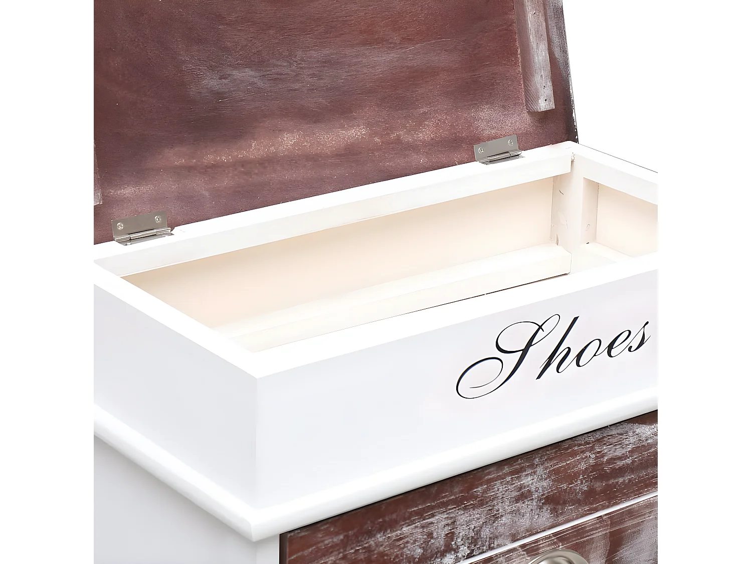 Schuhschrank Schuhregal Braun 50 x 28 x 98 cm Paulownia Holz -gkd91982