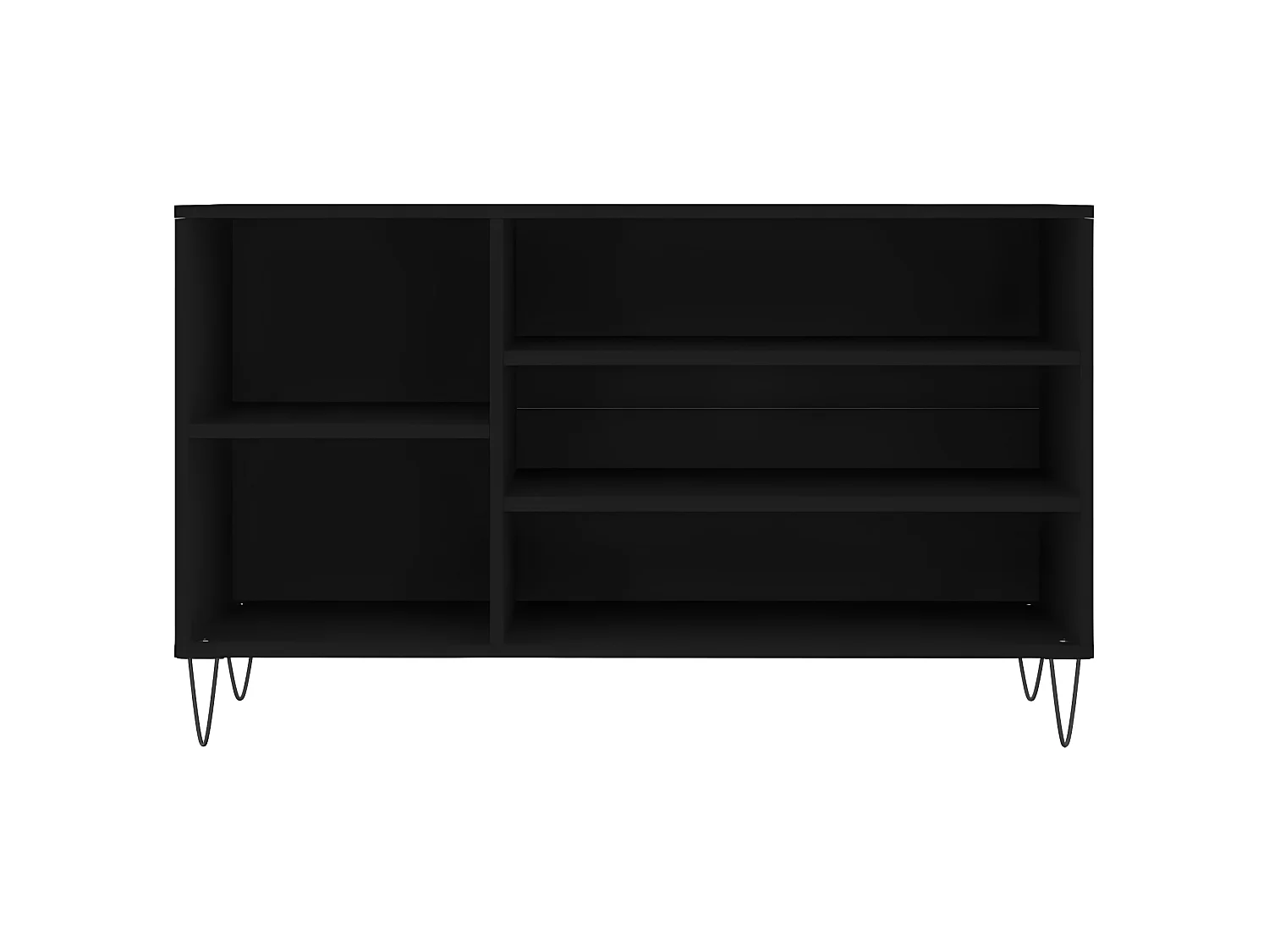 Meuble à chaussures Noir 102x36x60 cm Bois d'ingénierie WVGQ8705