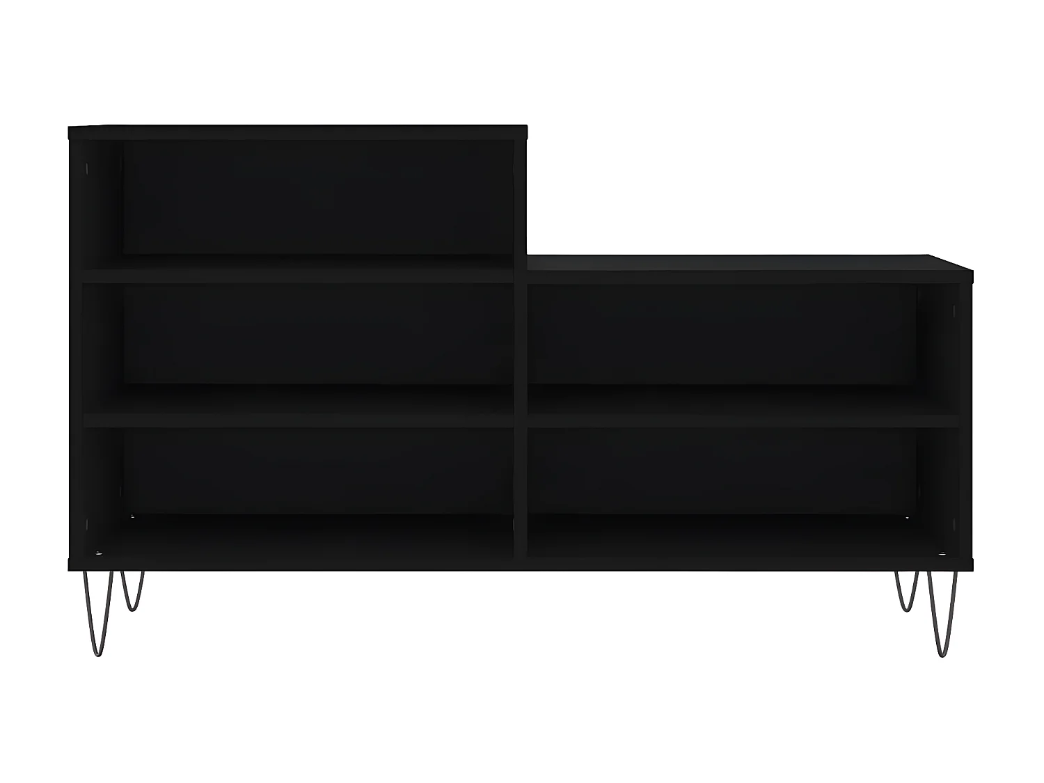 Meuble à chaussures Noir 102x36x60 cm Bois d'ingénierie WVGQ6722