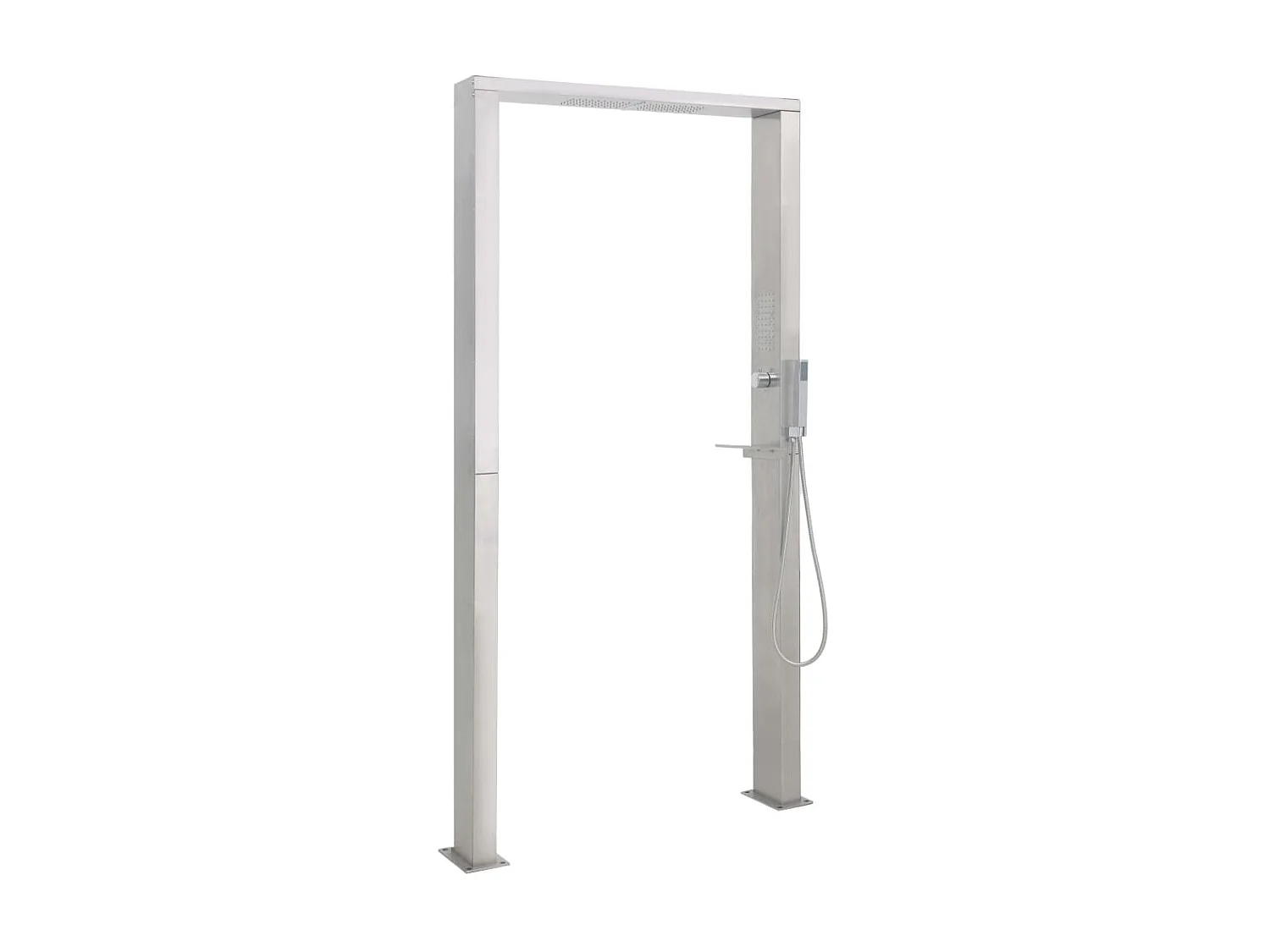 Buitendouche met dubbele jets roestvrij staal NL711117