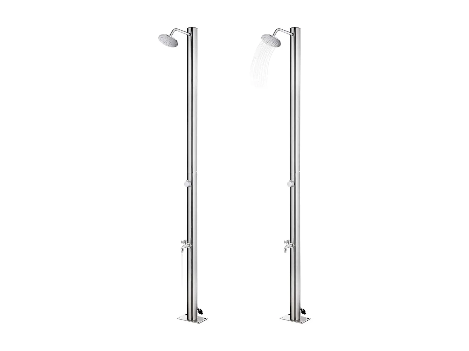 Douche de jardin 215 cm Acier inoxydable  WVGQ8319