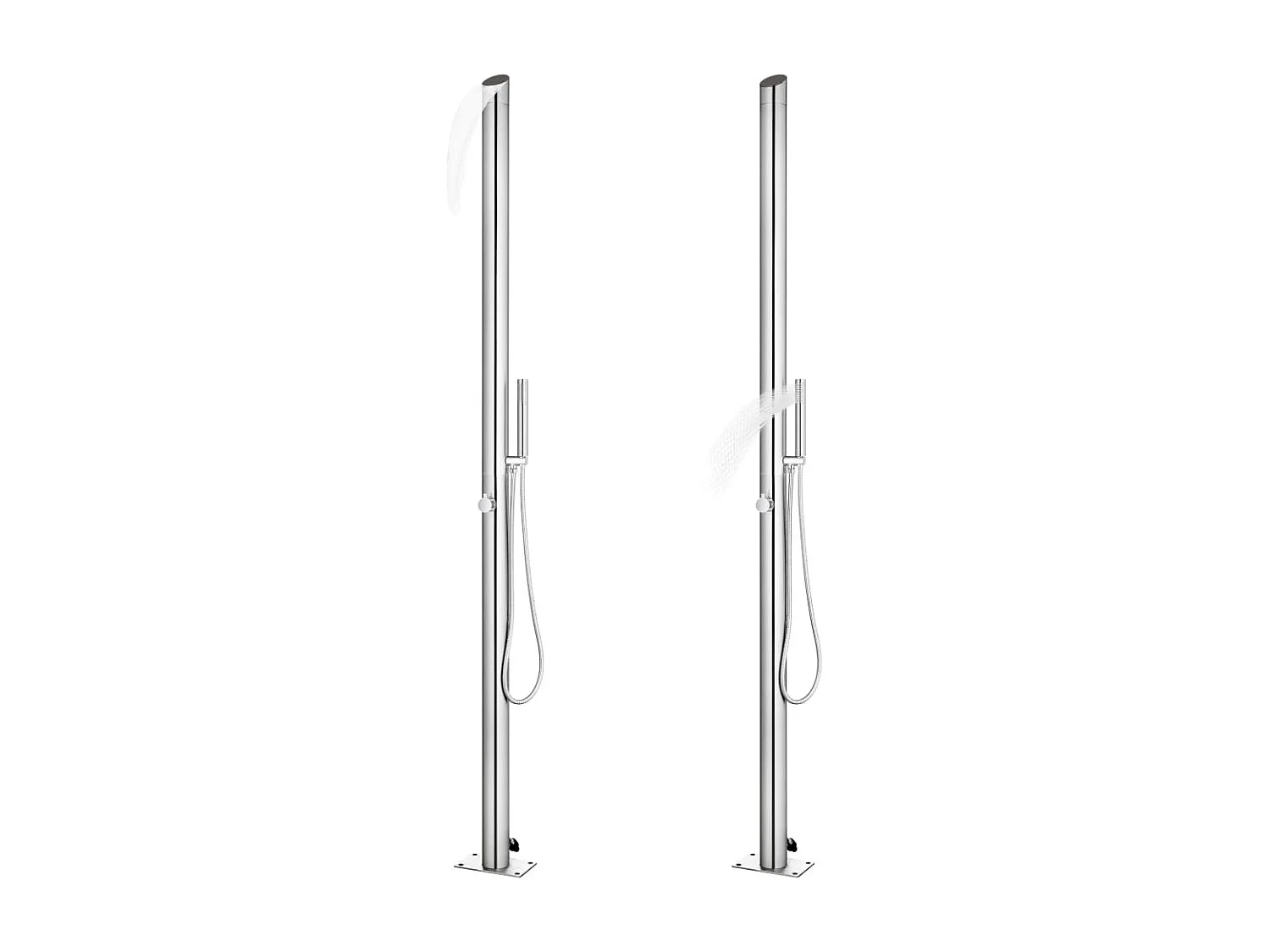 Buitendouche 220 cm roestvrij staal NL102984