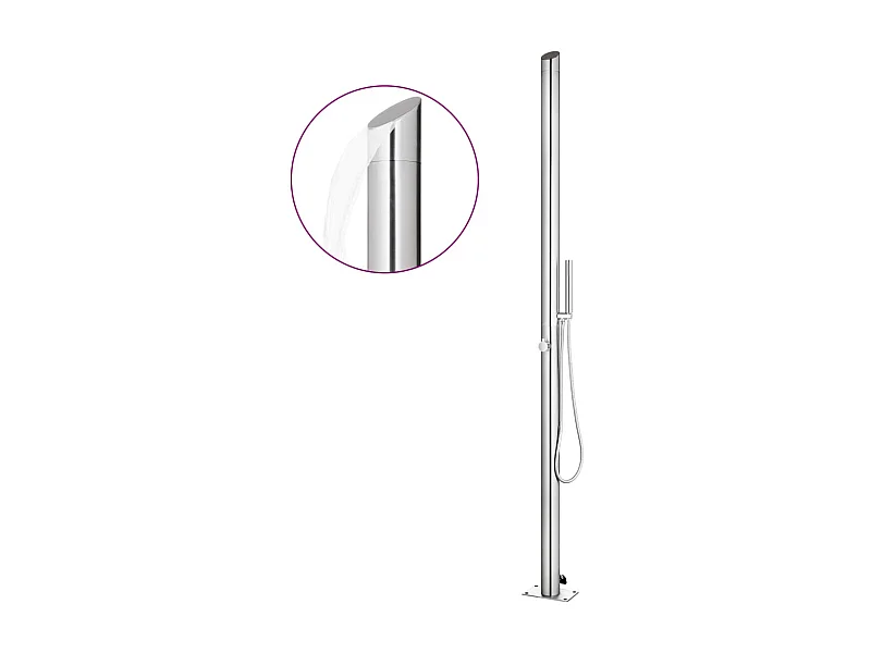 Douche de jardin 220 cm Acier inoxydable WVGQ3450
