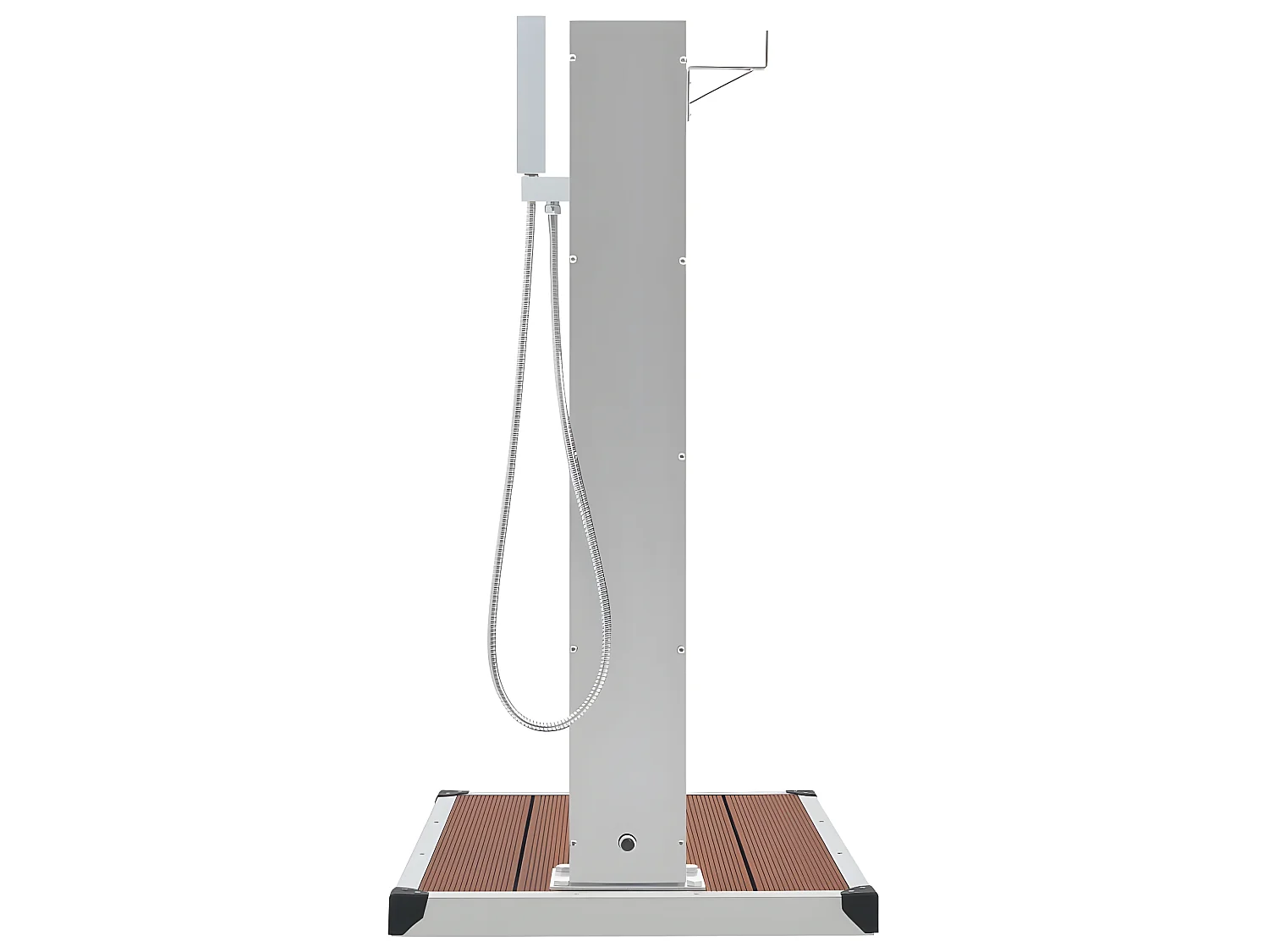 Chuveiro para exterior com base WPC aço inoxidável PT374662