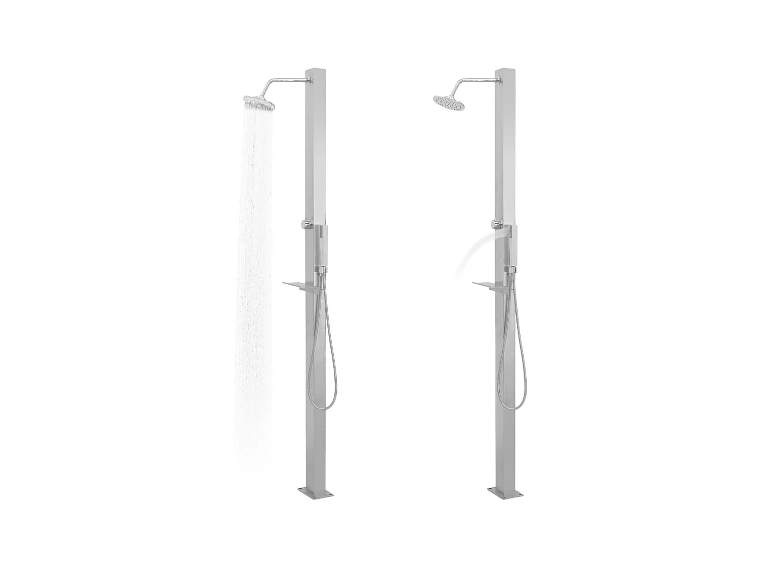 Douche d'extérieur Acier inoxydable Droit WVGQ6429