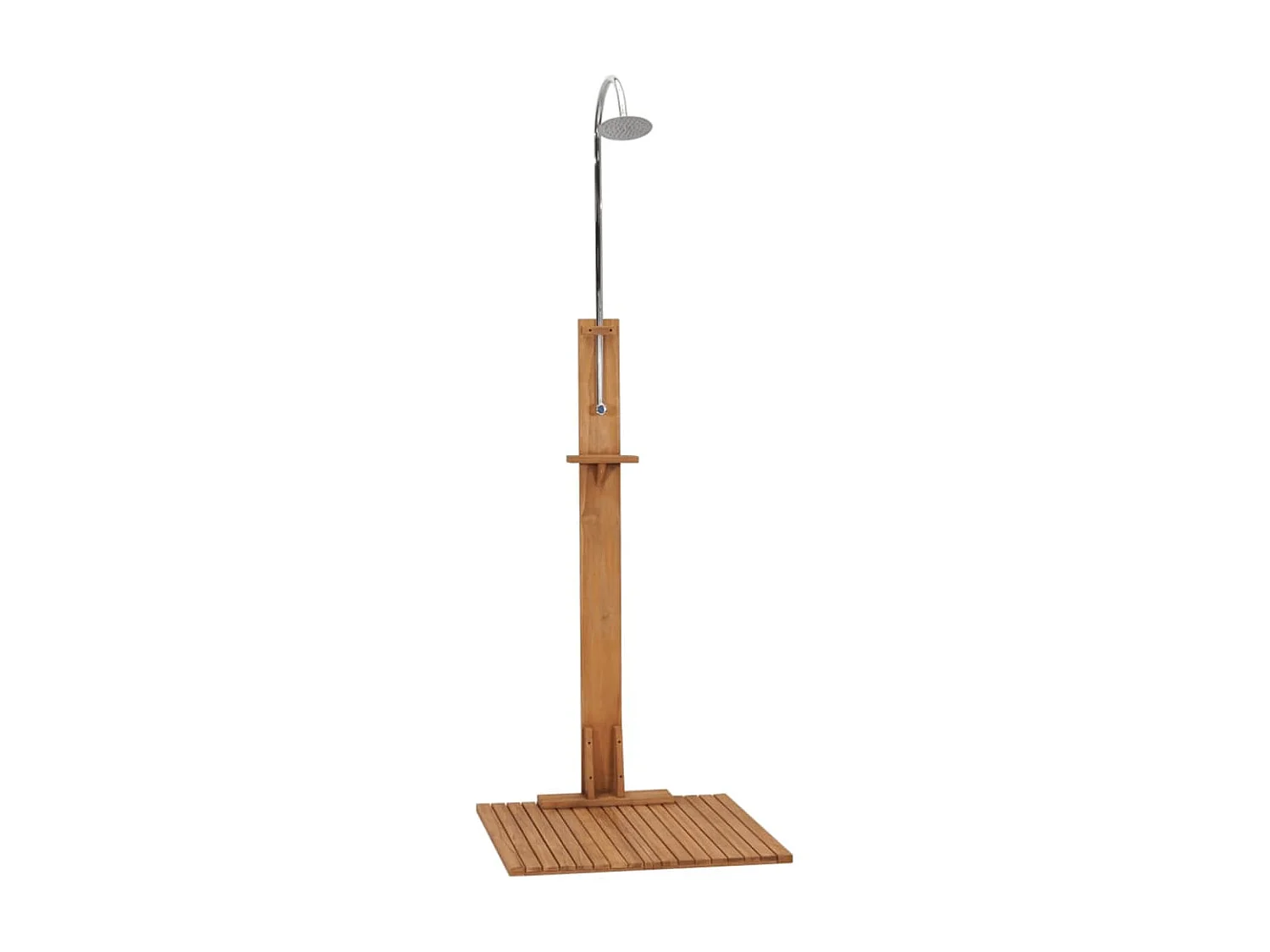 Douche de jardin 75x75x210 cm Bois de teck solide WVGQ8752