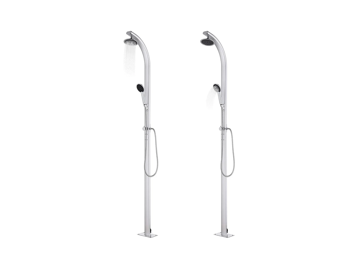 Douche de jardin 215 cm Aluminium WVGQ8110
