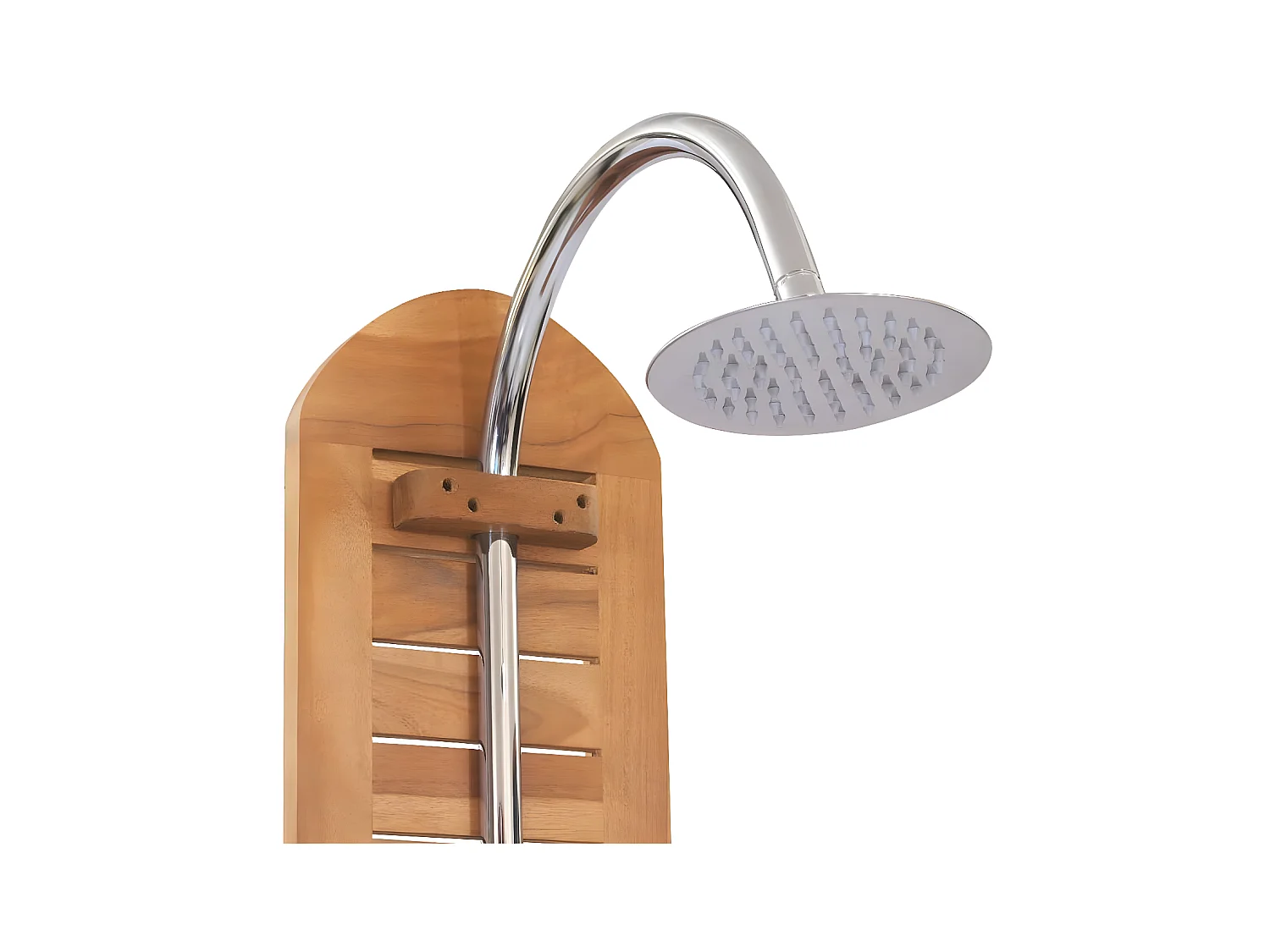 Buitendouche 70x75x204 cm massief teakhout NL815449