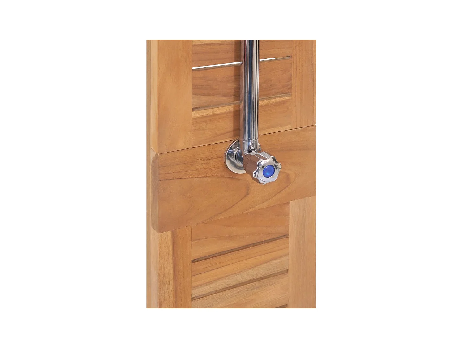 Buitendouche 70x75x204 cm massief teakhout NL815449