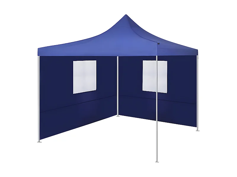 Tenda dobrável com 2 paredes 3x3 m azul PT503374