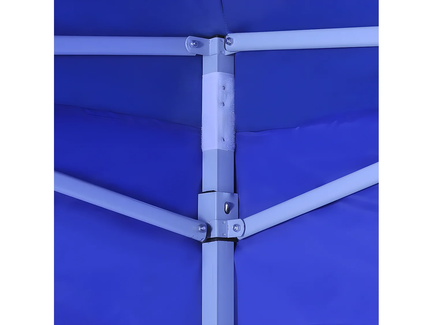 Tenda dobrável com 2 paredes 3x3 m azul PT503374