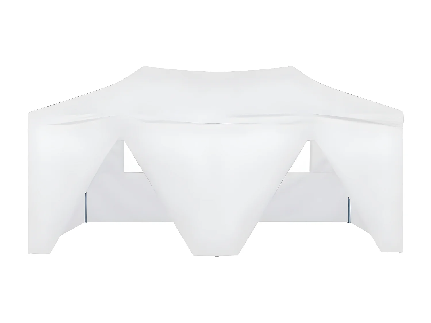 Tente de réception pliable avec 4 parois 3x6 m Acier Blanc WVGQ1694