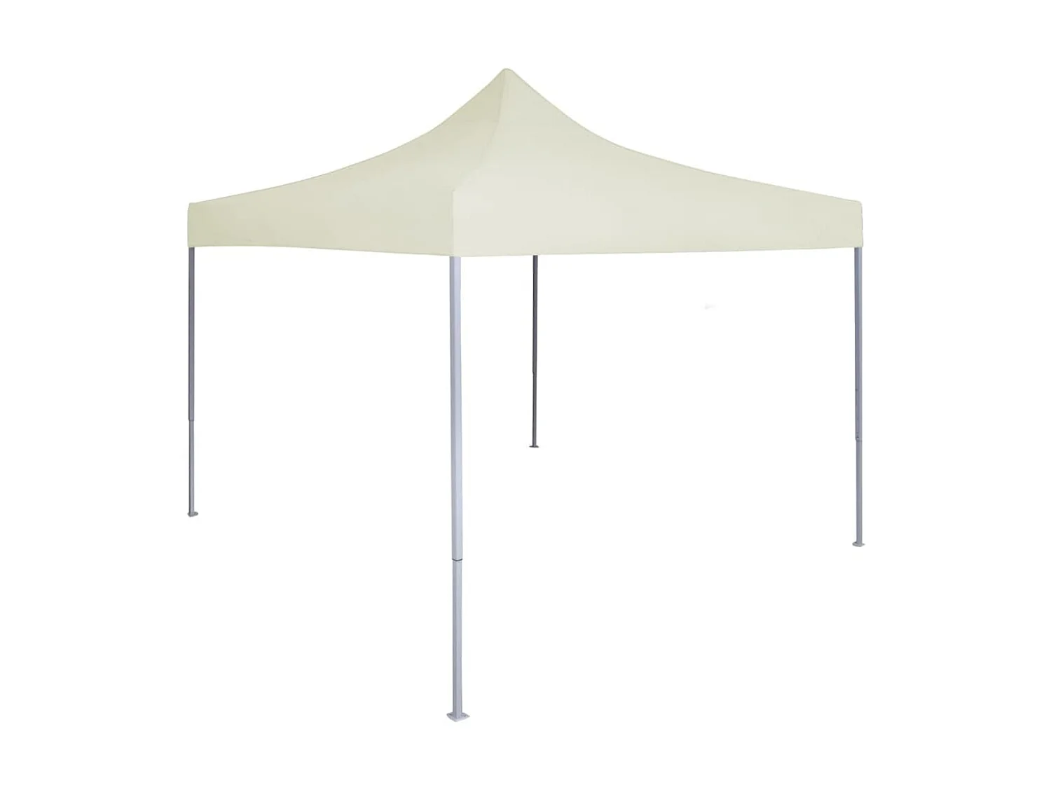 Tenda dobrável profissional para festas 2x2 m aço creme PT888860