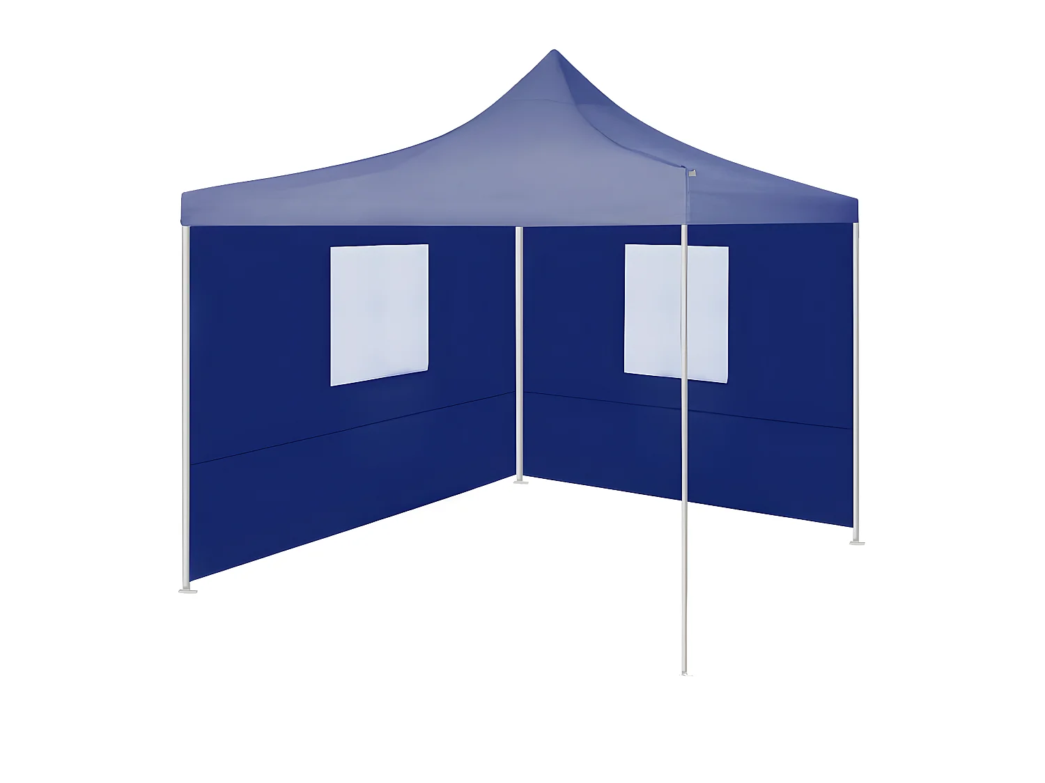 Tente de réception pliable avec 2 parois 2x2 m Acier Bleu WVGQ4333