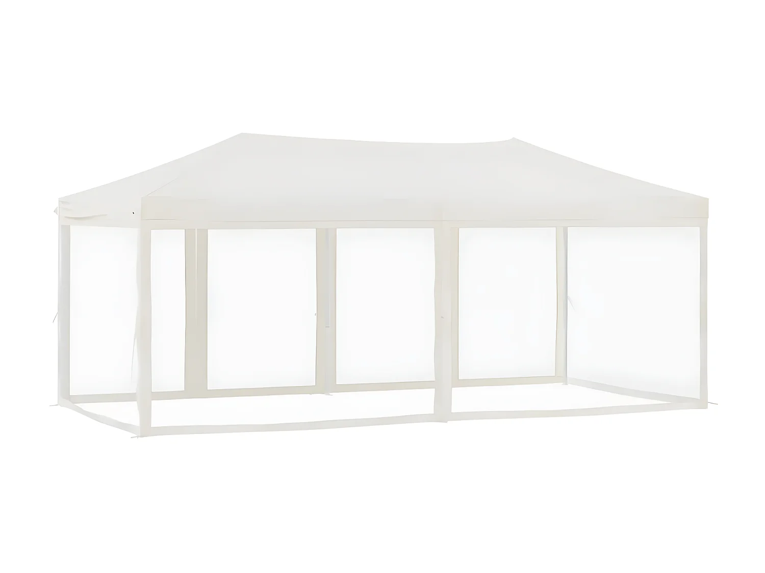Tente de réception pliable avec parois Crème 3x6 m WVGQ5732