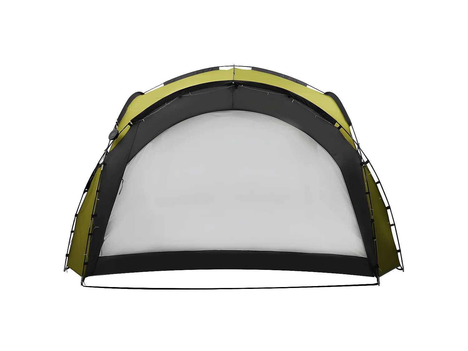 Tente de réception avec LED et 4 parois 3,6x3,6x2,3 m Vert WVGQ7759