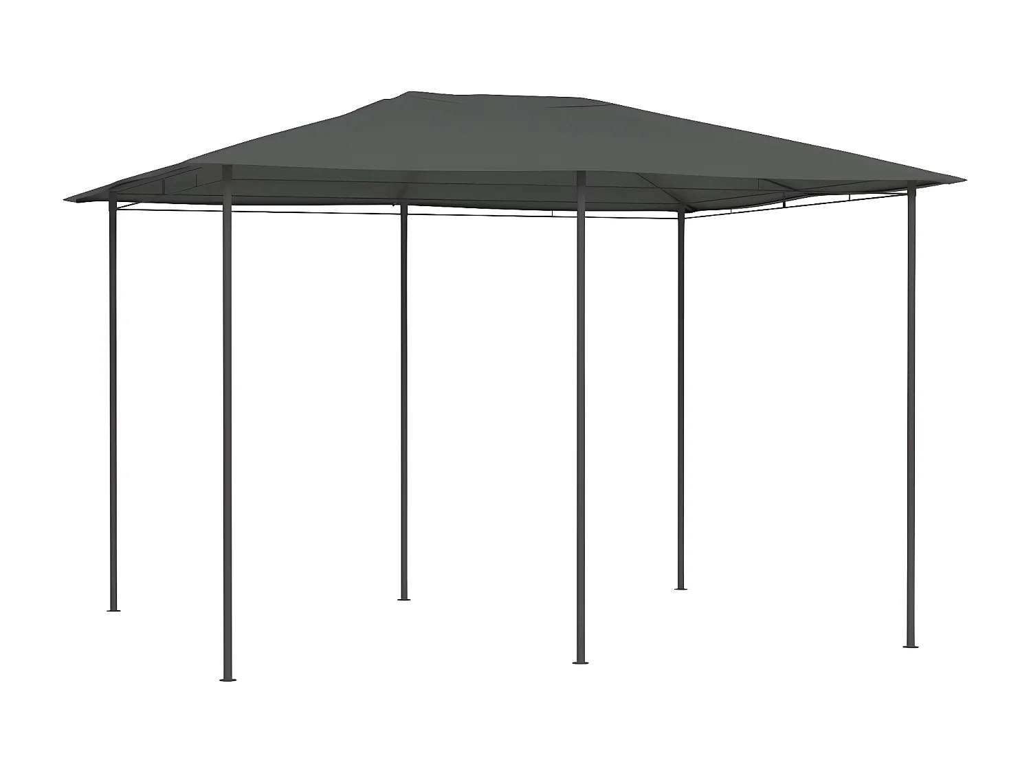 Gazebo - Tenda de recepção 3x4x2,6 m 160 g/m² antracite PT983760