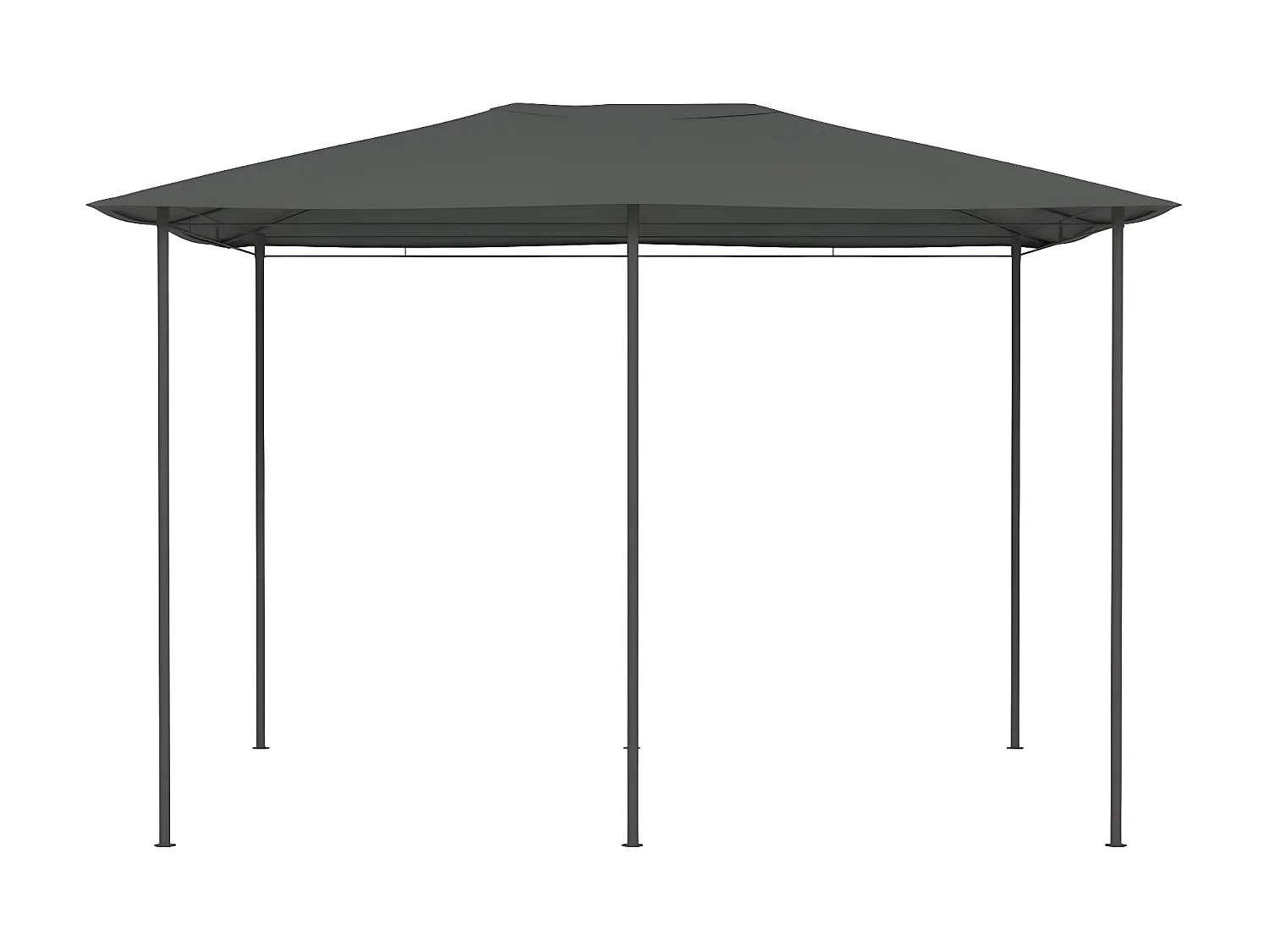 Tonnelle 3x4x2,6 m Anthracite 160 g/m² WVGQ9282