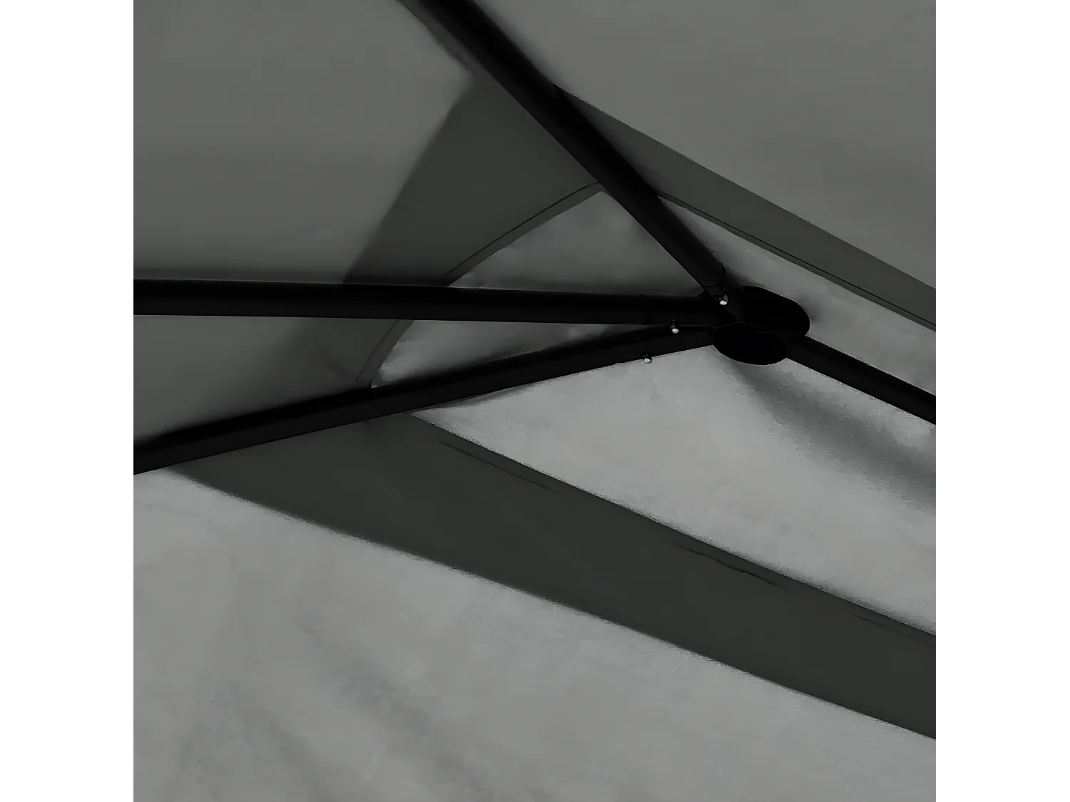 Tonnelle 3x4x2,6 m Anthracite 160 g/m² WVGQ9282