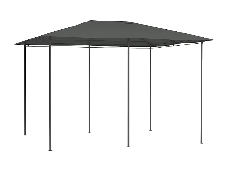 Prieel 160 g/m² 3x4x2,6 m antracietkleurig NL334445