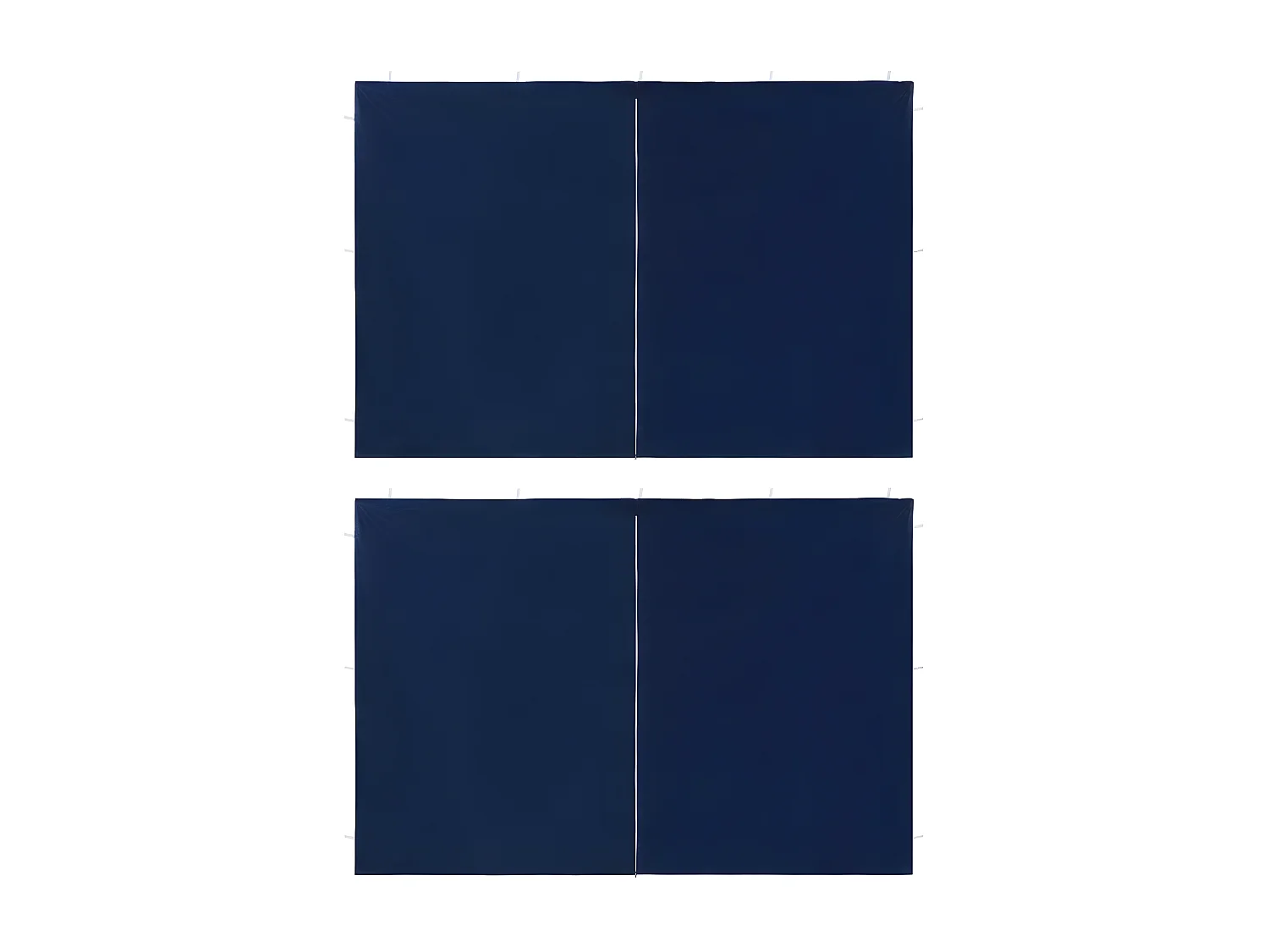 Paroi de Tente de réception 2pcs avec fermeture éclair PE Bleu WVGQ9775