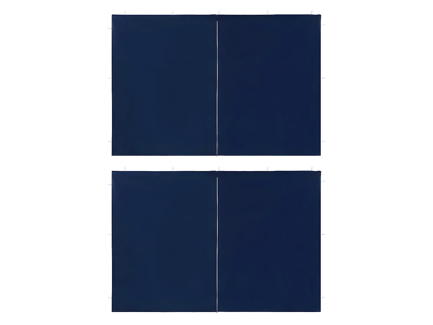 Paroi de Tente de réception 2pcs avec fermeture éclair PE Bleu WVGQ9775
