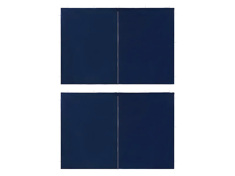 Paroi de Tente de réception 2pcs avec fermeture éclair PE Bleu WVGQ9775
