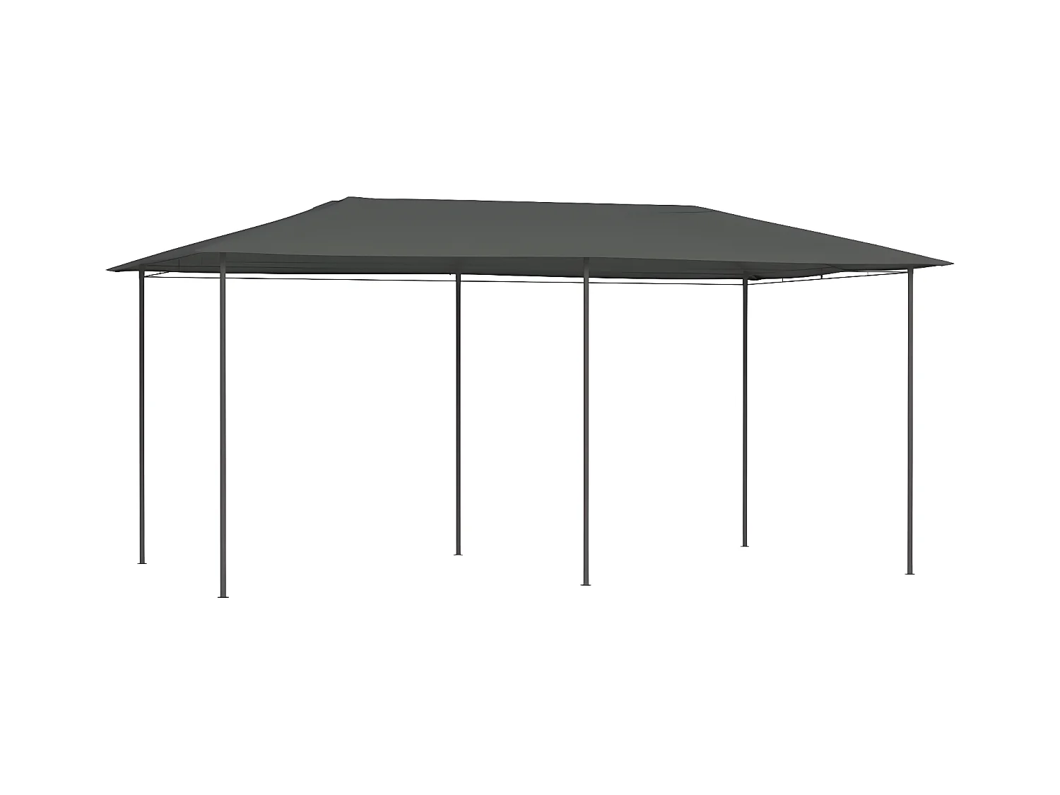 Tonnelle 3x6x2,6 m Anthracite 160 g/m² WVGQ6817