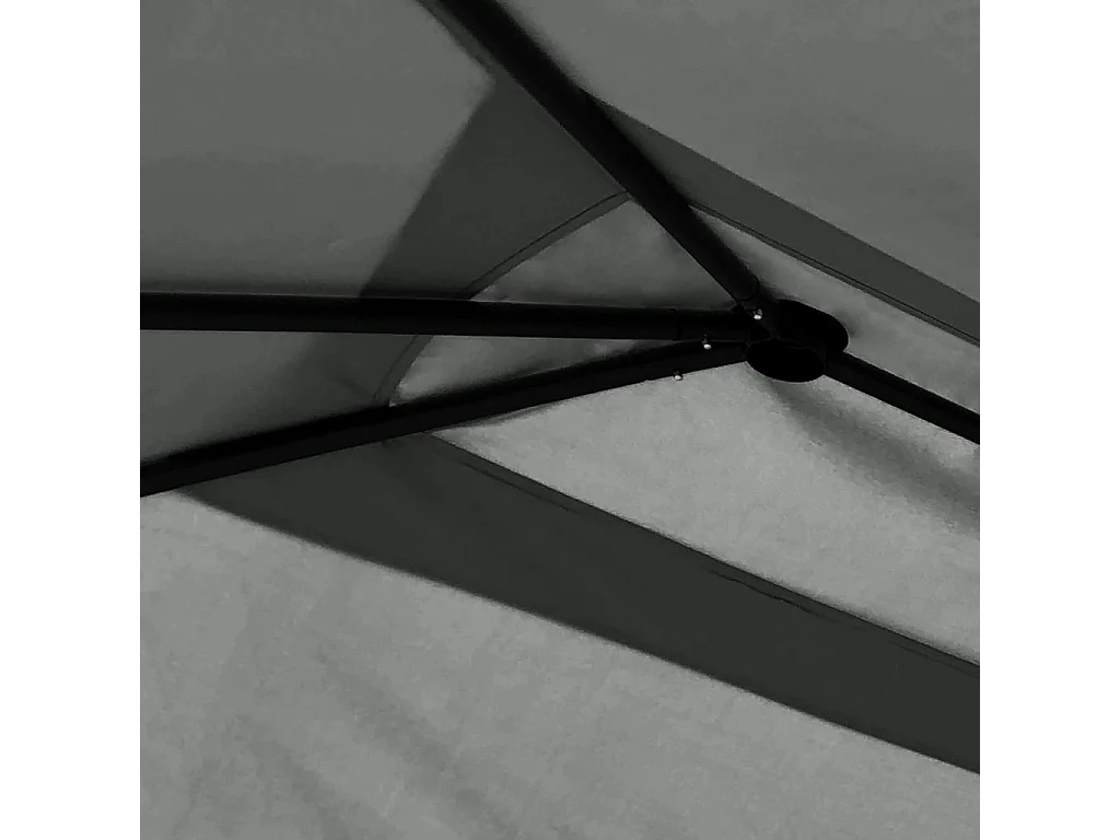 Tonnelle 3x6x2,6 m Anthracite 160 g/m² WVGQ6817