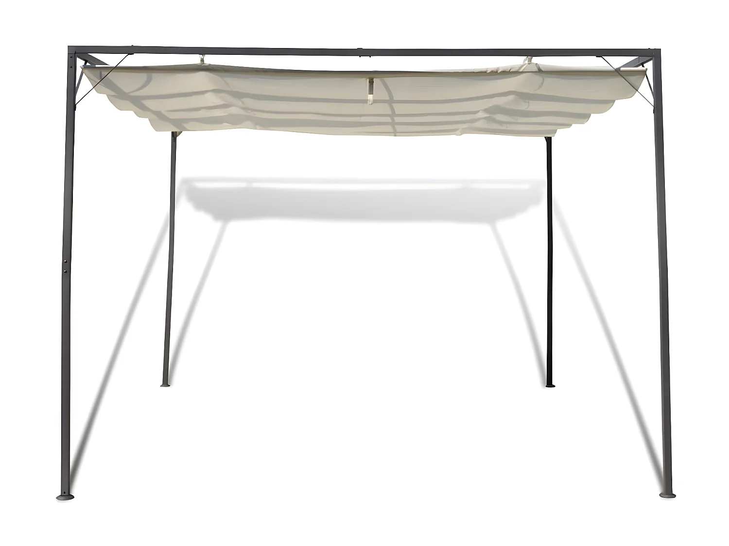 Gazebo - Tenda de recepção para jardim com toldo retrátil PT872774