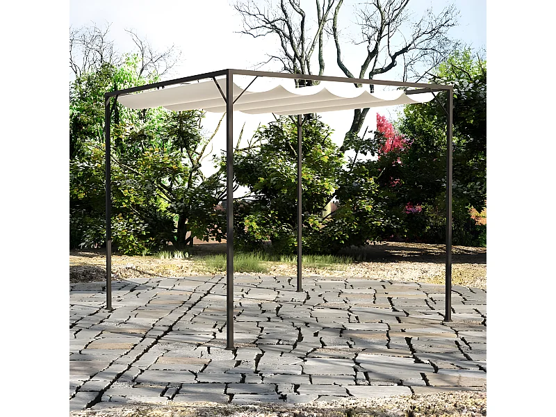 Tonnelle de jardin avec auvent rétractable WVGQ8914