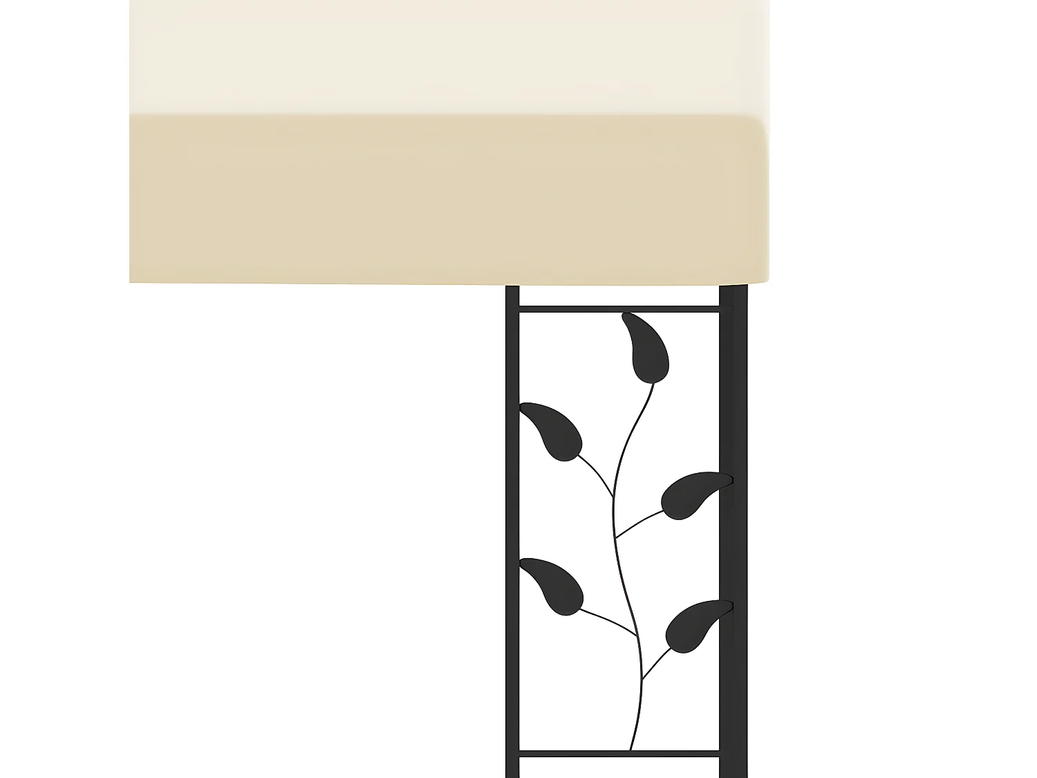 Gazebo - Tenda de recepção de parede 3x3x2,5 m creme PT784437