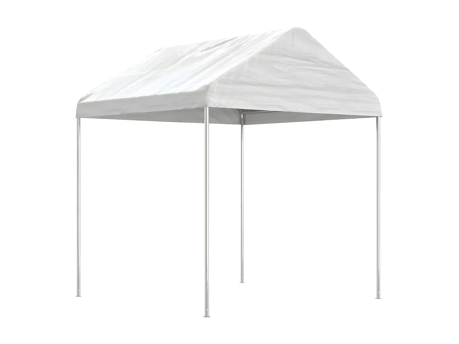 Gazebo - Tenda de recepção com telhado 6,69x2,28x2,69 m polietileno branco PT195067