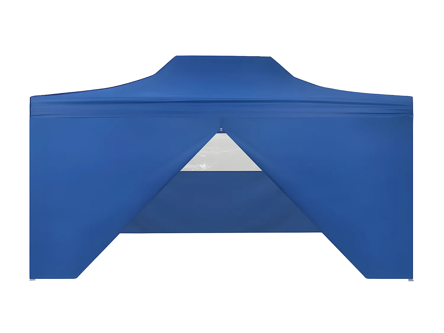 Tenda pop-up dobrável com 4 paredes laterais 3x4,5 m azul PT127485