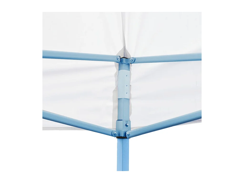 Partytent pop-up met zijwanden 3x6 m staal wit NL265279