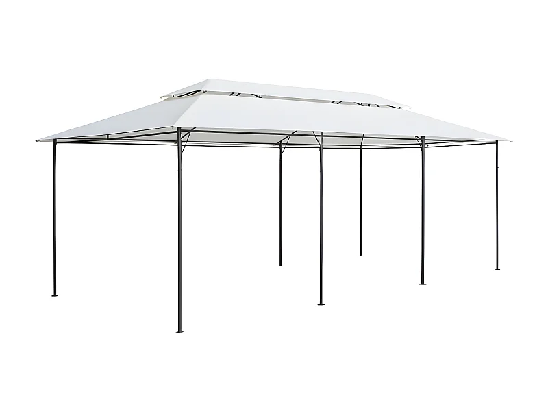 Tonnelle 600x298x270 cm Blanc 180 g/m² WVGQ7306