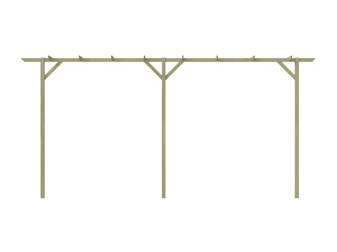 Pergola de jardin 400 x 40 x 205 cm Bois WVGQ1555