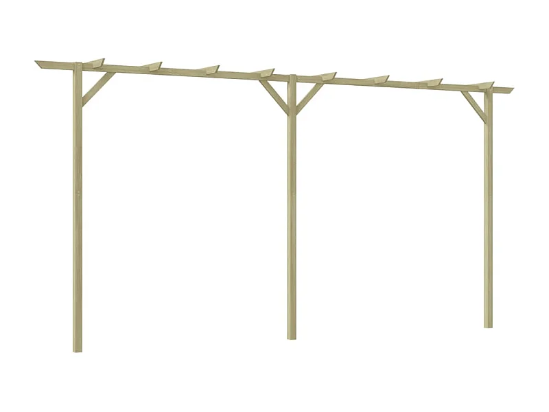 Pergola de jardin 400 x 40 x 205 cm Bois WVGQ1555