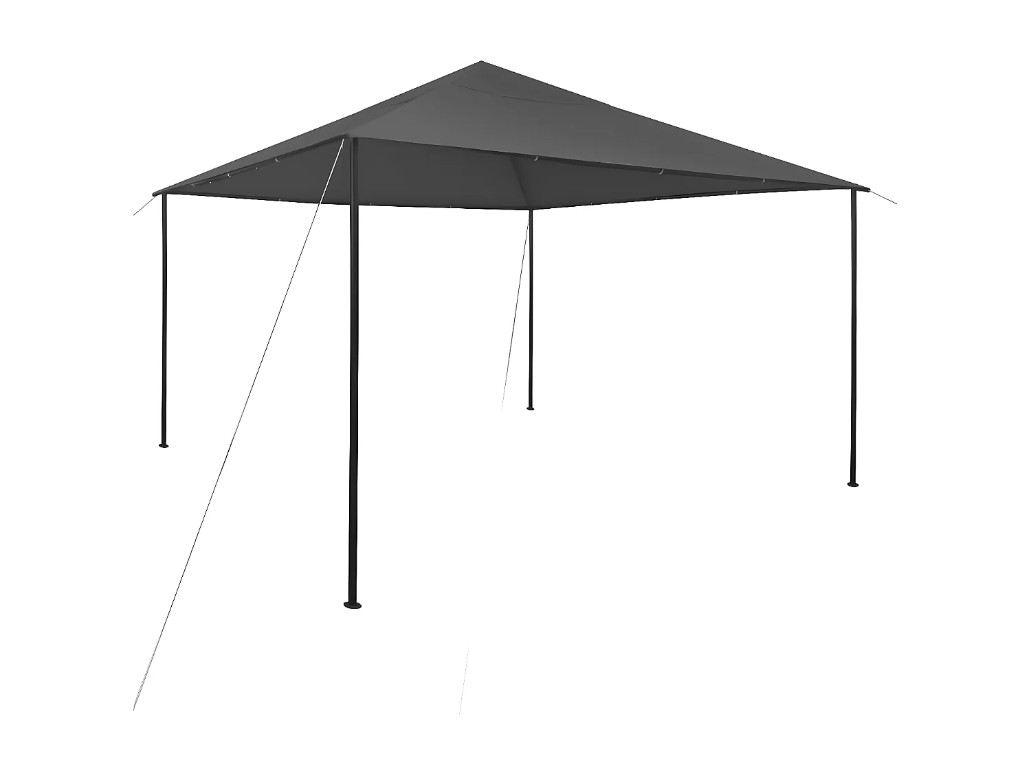 Tonnelle 4x4x3 m Anthracite 180 g/m² WVGQ2301