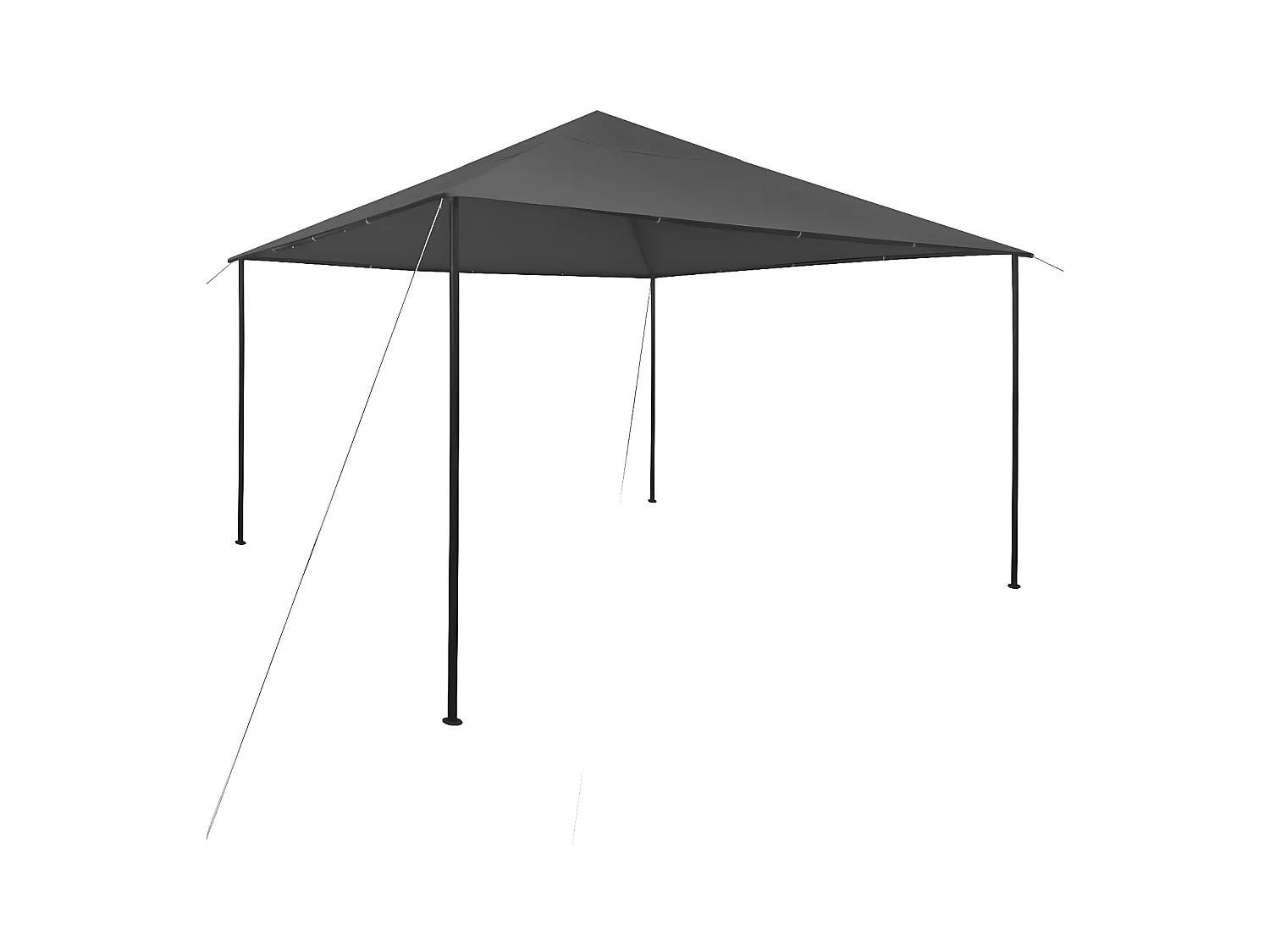 Tonnelle 4x4x3 m Anthracite 180 g/m² WVGQ2301