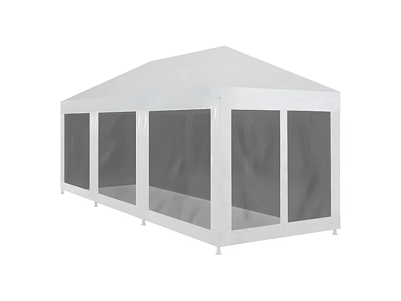 Tente de réception avec 8 parois en maille 9 x 3 m WVGQ2169