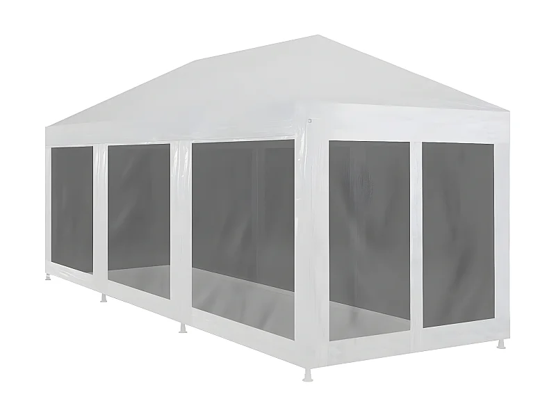 Partytent met 8 mesh zijwanden 9x3 m NL381306
