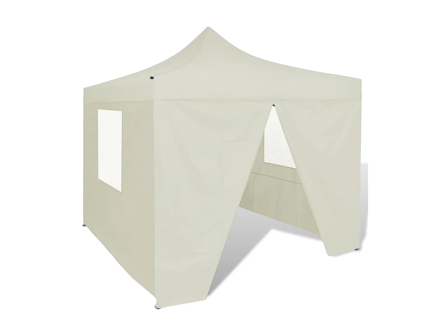 Tenda dobrável 3 x 3 m creme com 4 paredes PT944008